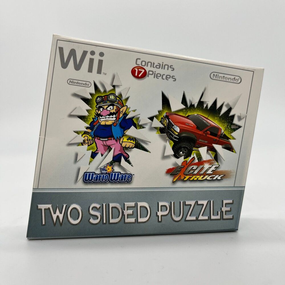 Nintendo Wii Two Sided Puzzle 17 pieces Wendy's Kids Meal Prize 2007 NIB